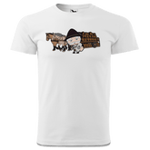 Da Oid Sinzer Pferdegespann T Shirt Herren Weiss Landl Front